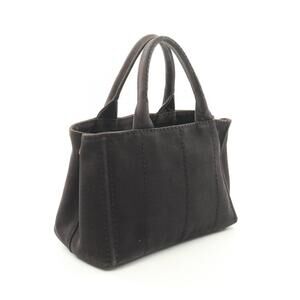 Prada Tote Bag CANAPA Canvas Black